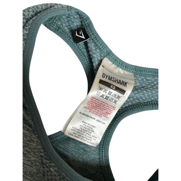 Gymshark Green Marl Vital Rise Sports Bra Women's Size XS NEW - Picture 7 of 7
